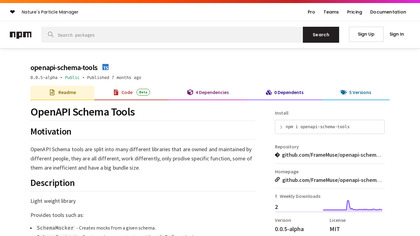 OpenAPI Schema Tools screenshot