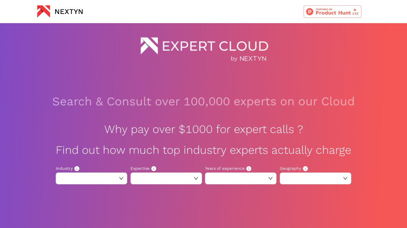 Nextyn - Expert Cloud Landing page