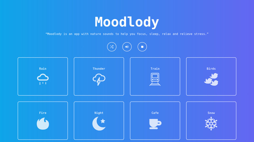Moodlody Landing Page