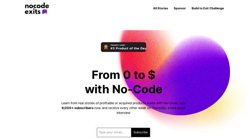 No-Code Exits Landing Page