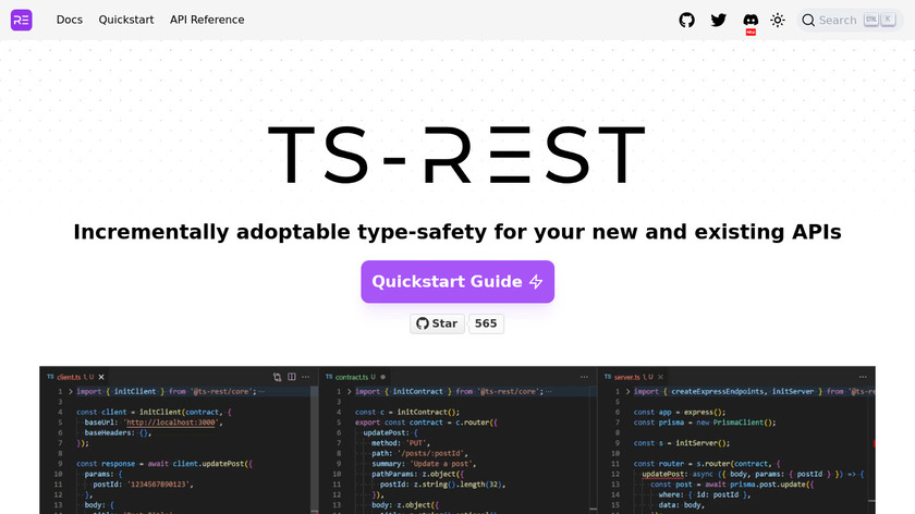 ts-rest Landing Page