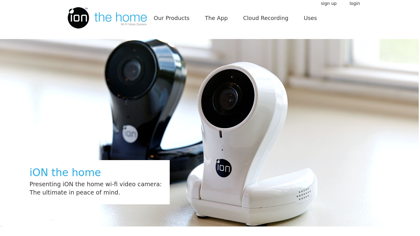 iON the home Landing page