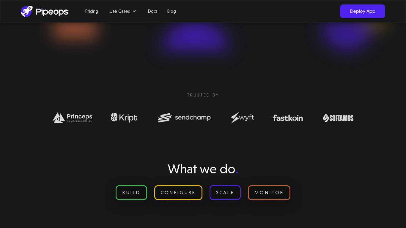 PipeOps.io Landing page