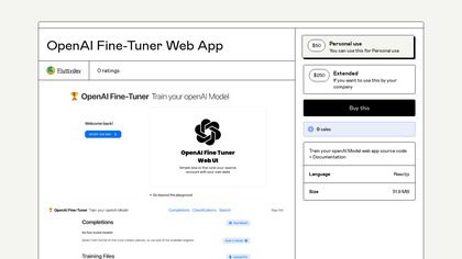 Openai fine-tuner webapp image