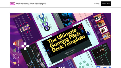 Ultimate Gaming Pitch Deck Template image