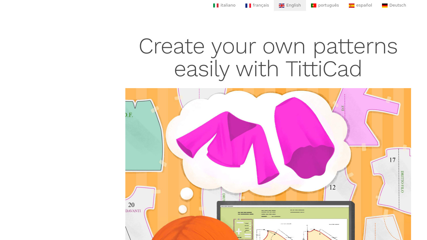 TittiCad Landing page
