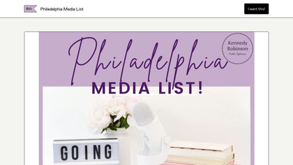 Philadelphia Media List image