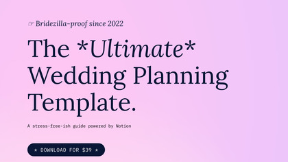 The Ultimate Wedding Planning Template image