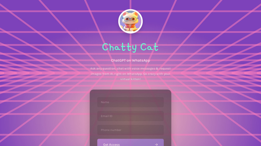 Chatty Cat Landing Page