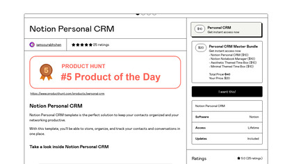 Personal CRM image