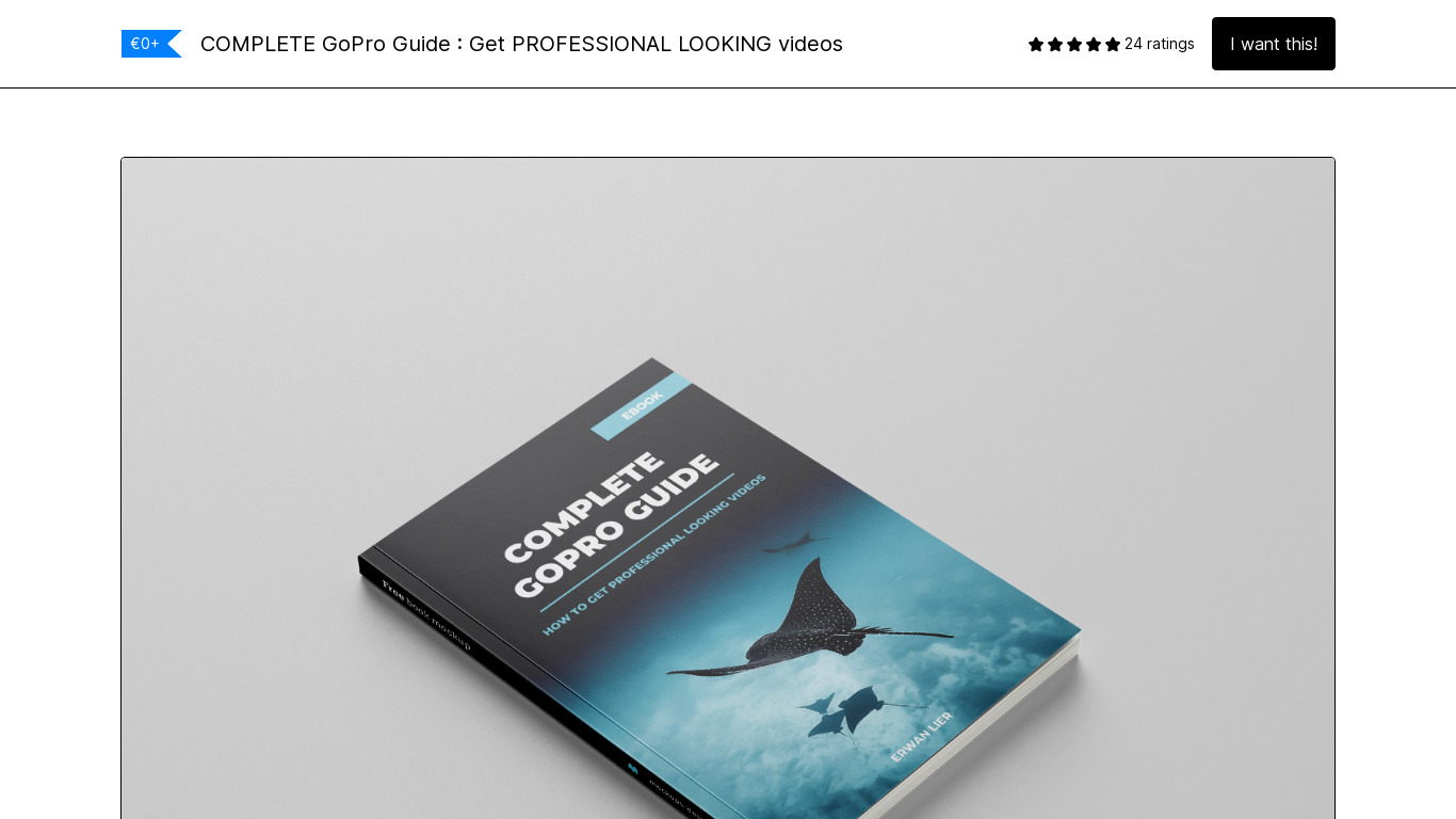 COMPLETE GoPro Guide Landing page