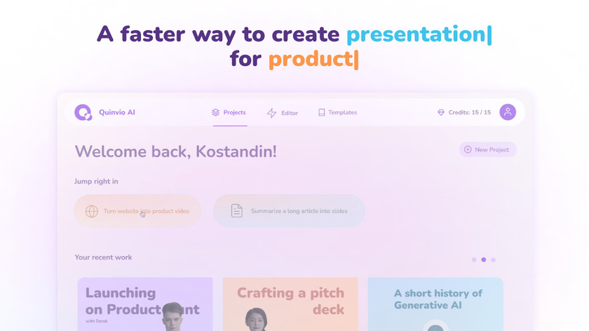 Quinvio AI Landing Page