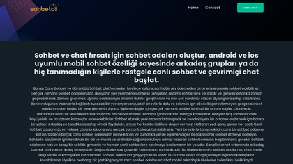 Sohbetdj.Com.Tr Canlı Sohbet Odaları image