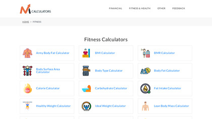 Fitness Calculators by MCalculators image