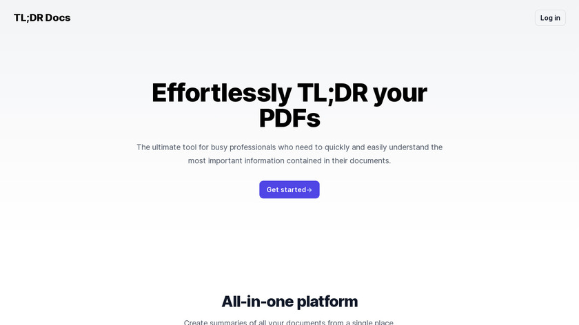 TL;DR Docs Landing Page