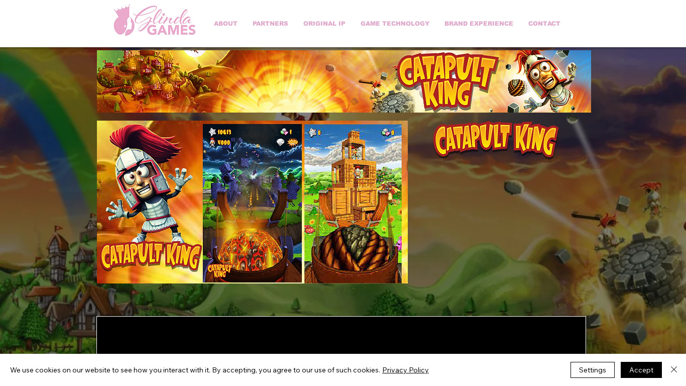 Catapult King Landing page