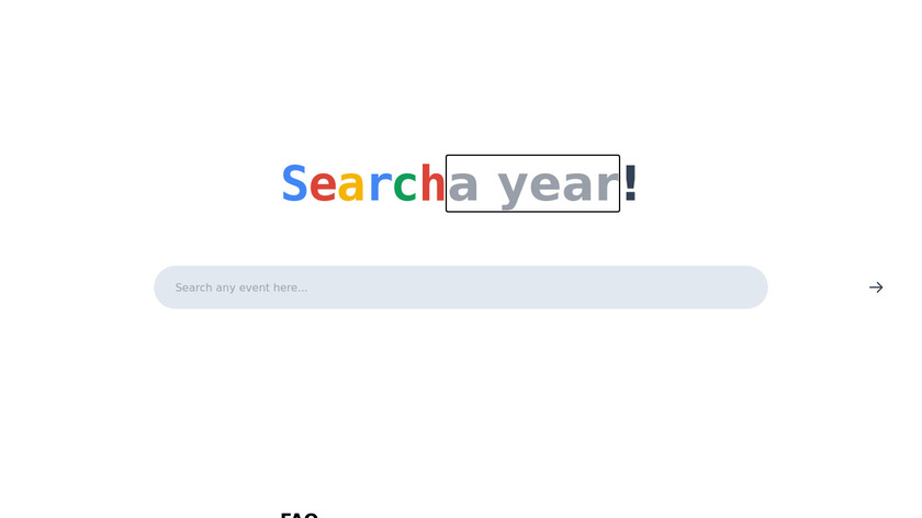 Search a Year Landing Page