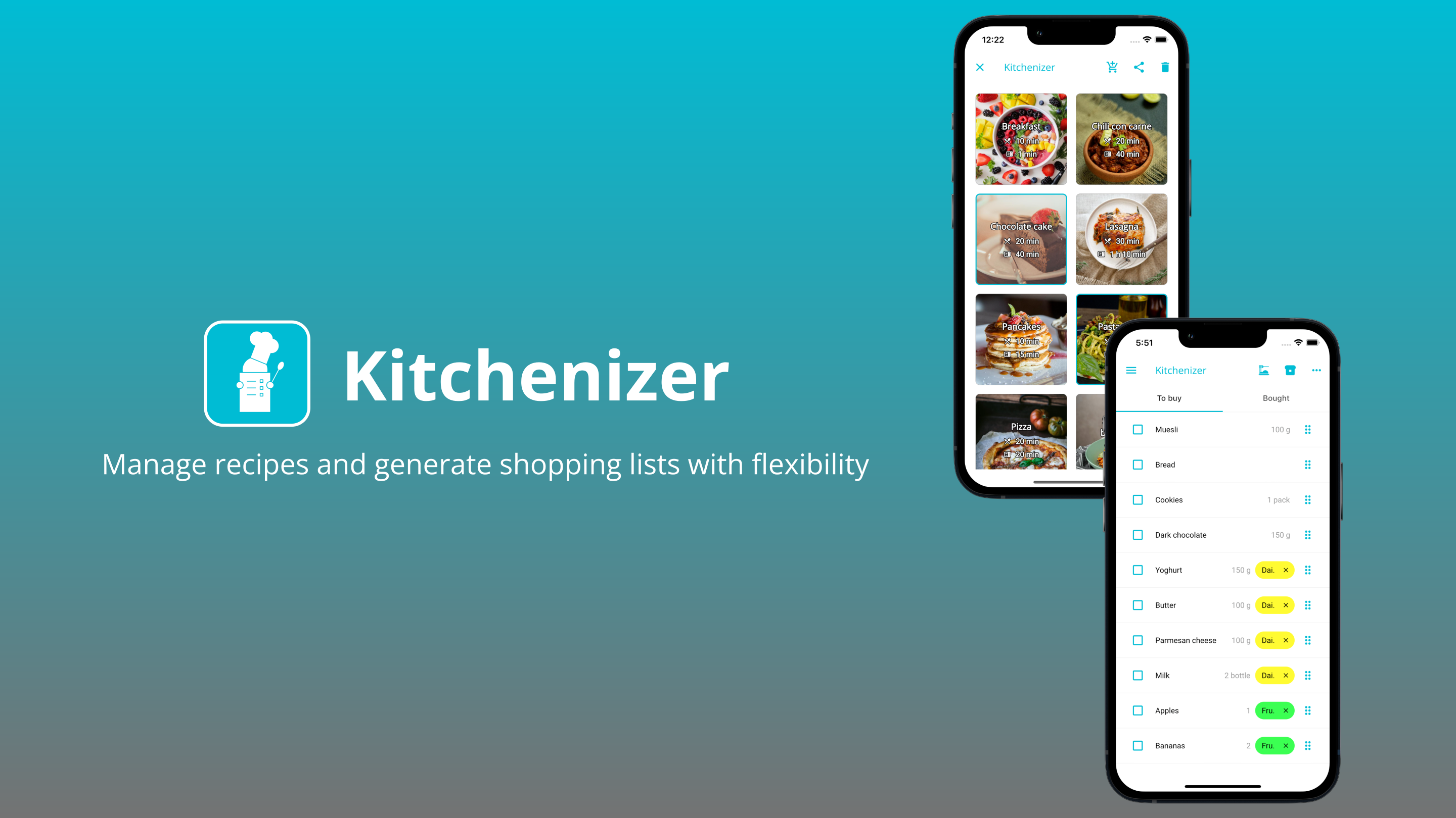 Kitchenizer Landing page