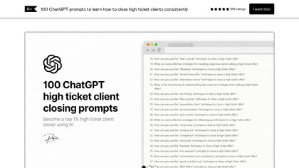 100 ChatGPT High-Ticket Client Prompts image