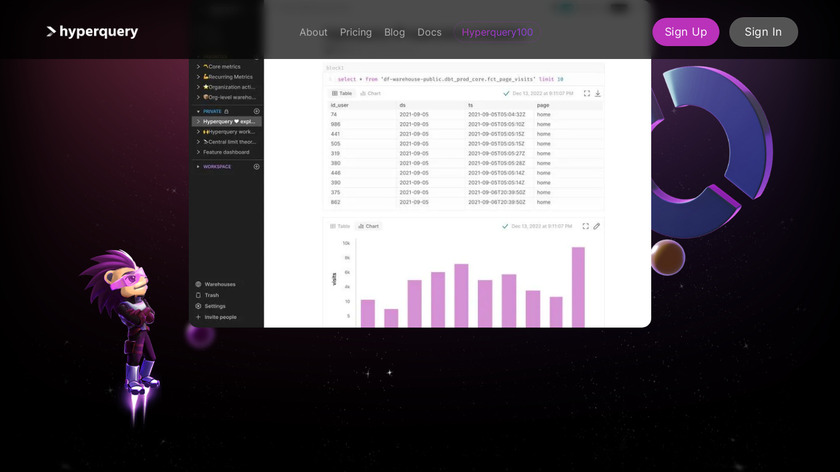 Hyperquery Landing Page