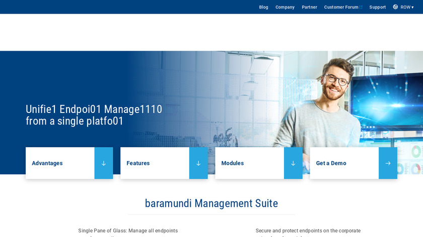 Baramundi Management Suite Landing Page