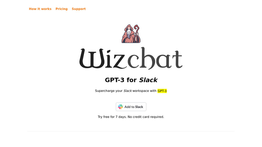 WizChat Landing Page