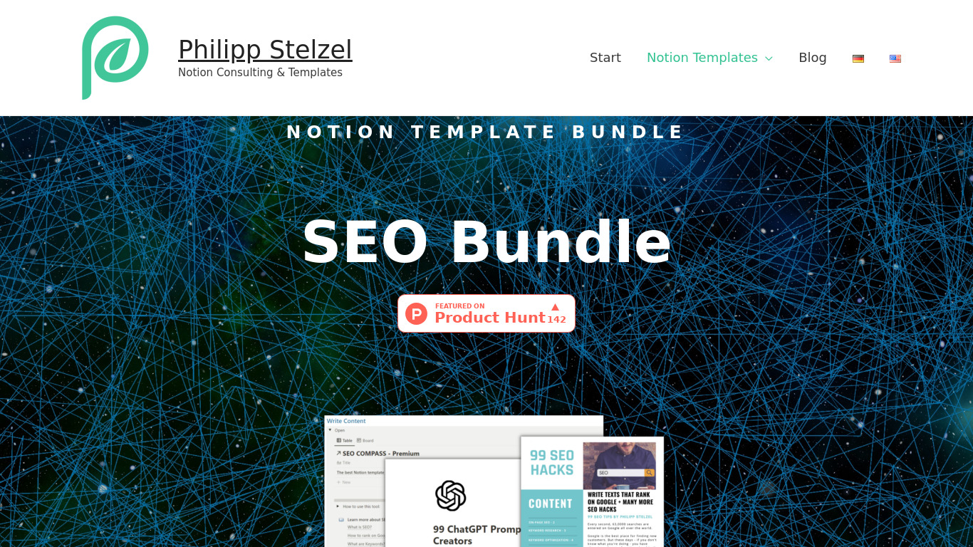 SEO Bundle Landing page