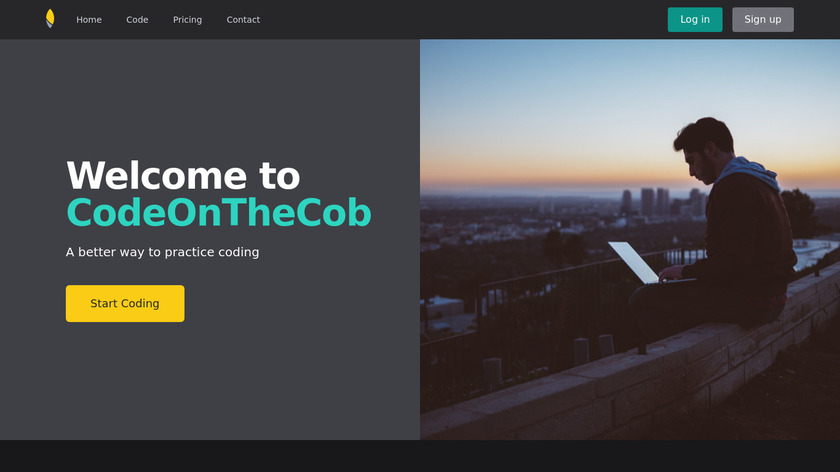 codeonthecob.com Landing Page