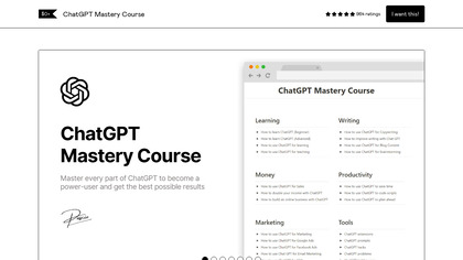 ChatGPT Mastery Course image