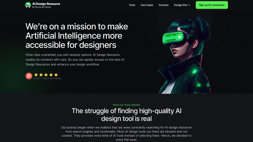 AI Design Resource Landing Page