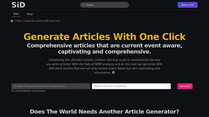 One Click Article Generator image