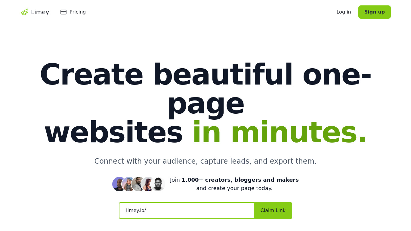 Limey Landing page