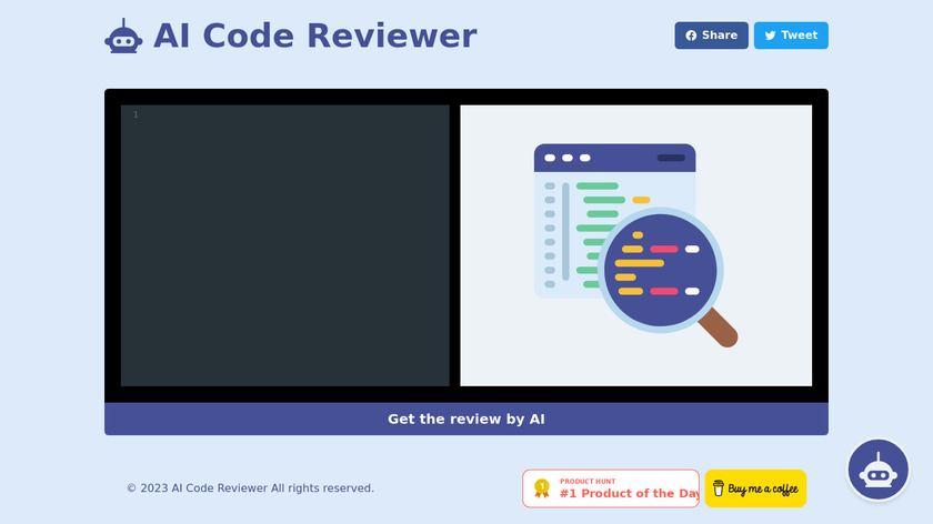 AI Code Reviewer Landing Page