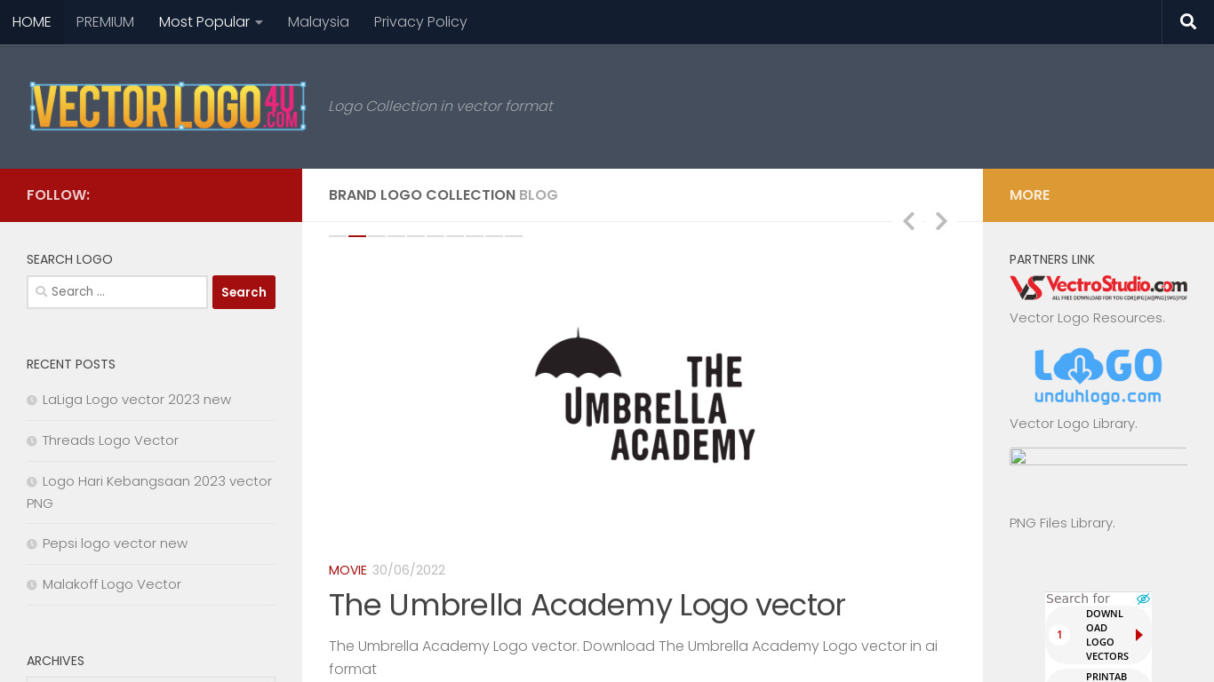 VectorLogo4u Landing page