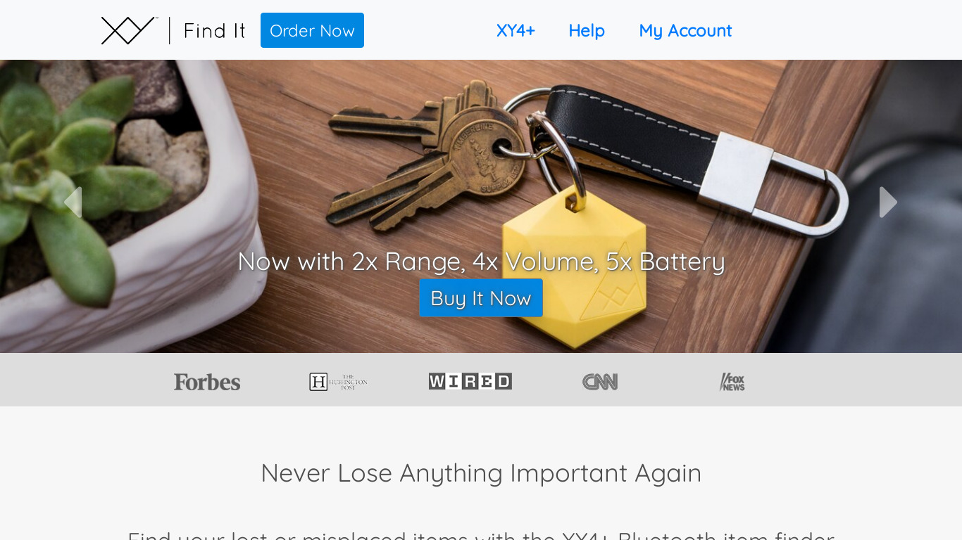XY Landing page