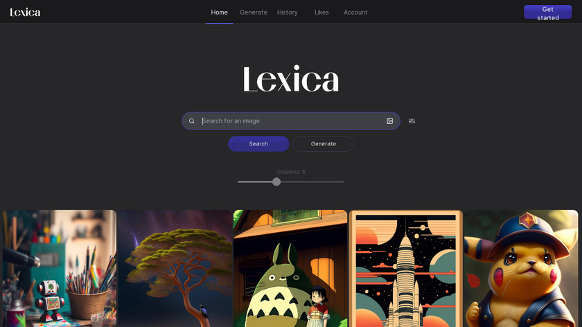 Lexica.art Landing Page