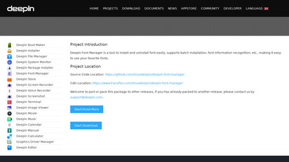 Deepin Font Manager image