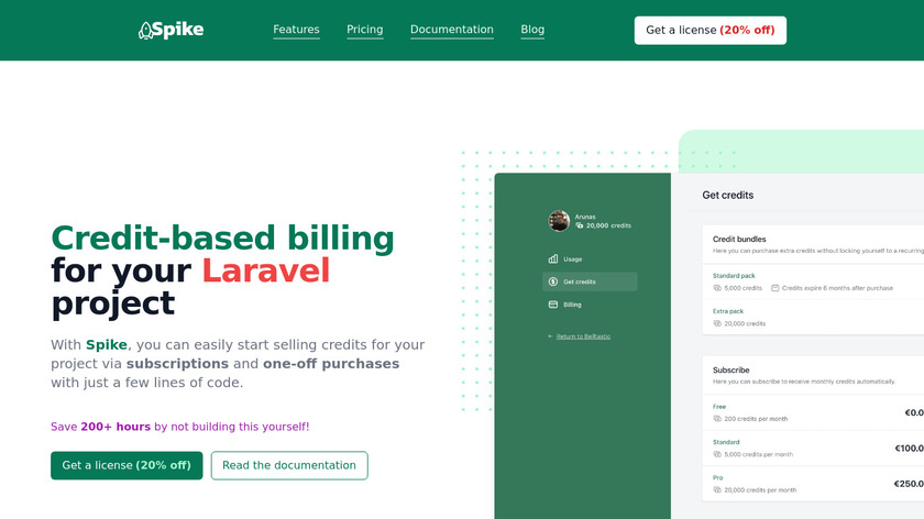 Spike Billing Landing Page