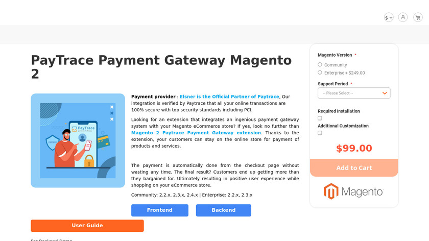PayTrace Payment Gateway Landing Page