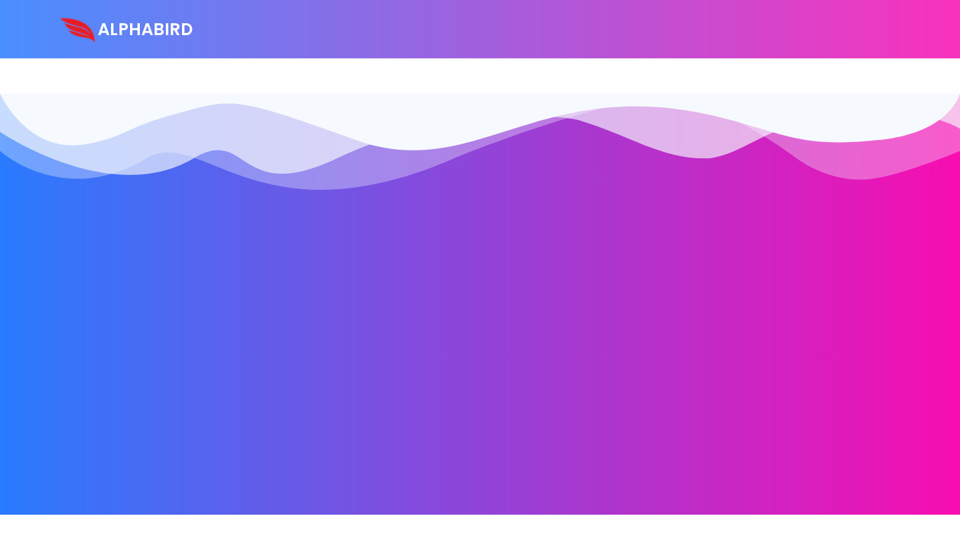 Alphabird AI Landing page