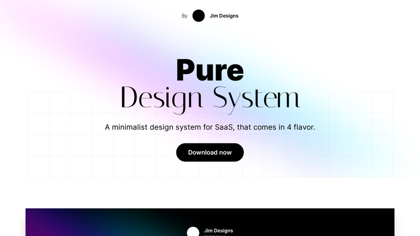 Pure Design System Landing Page