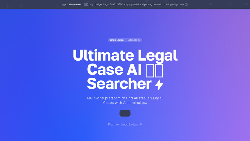 Lingo Ledger Landing Page