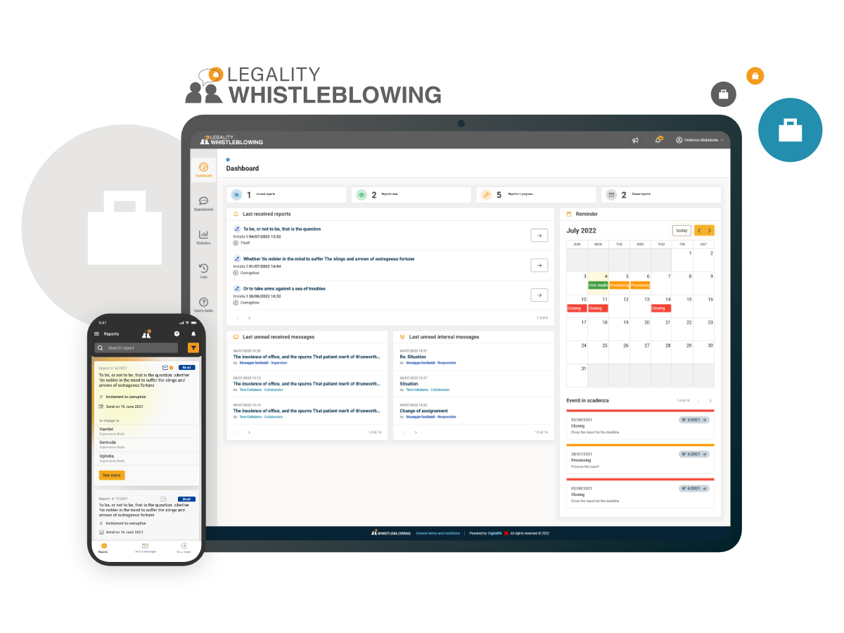 Legality Whistleblowing Landing page
