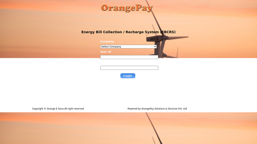 OrangePay Landing Page