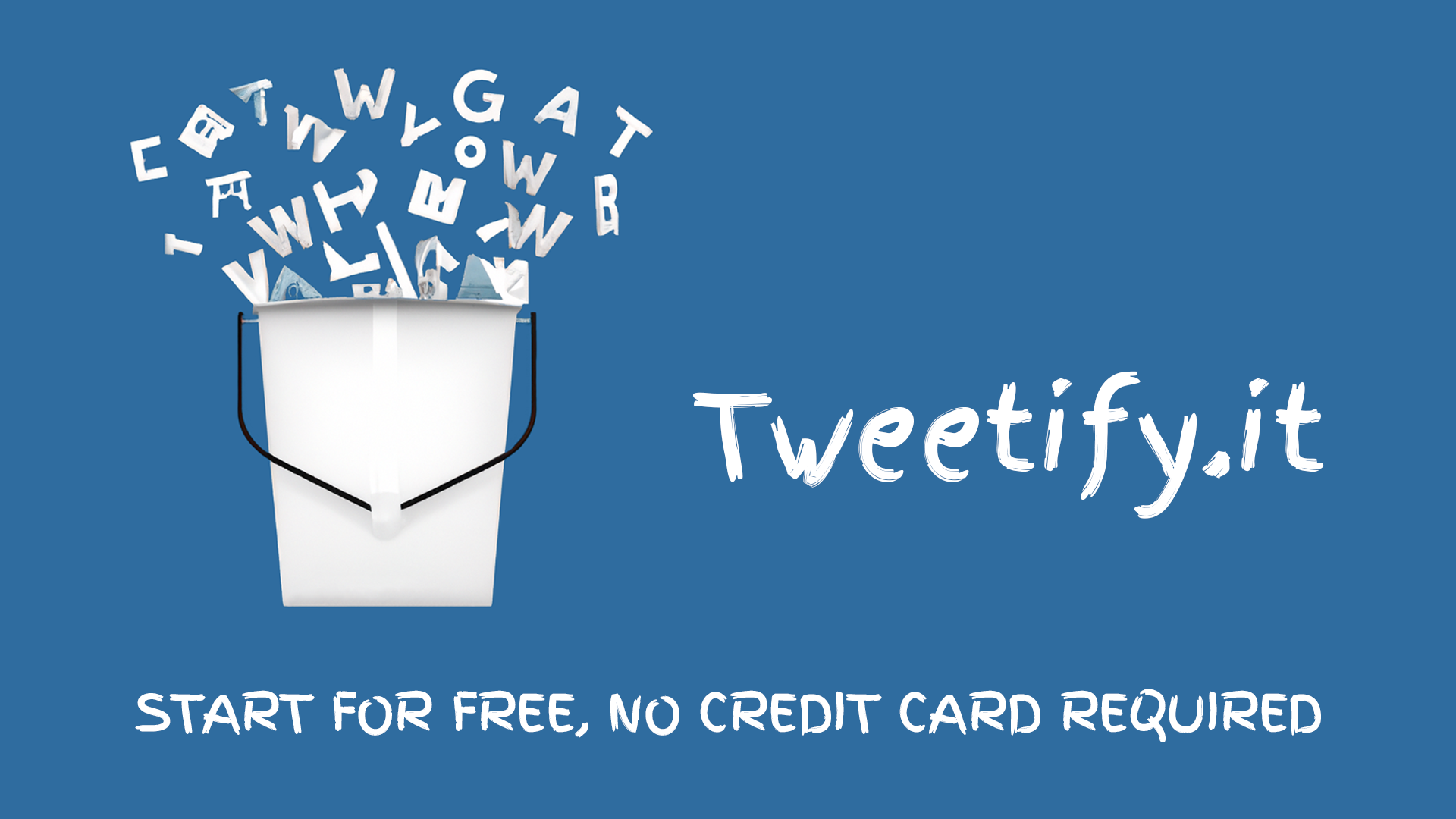 Tweetify It Landing page