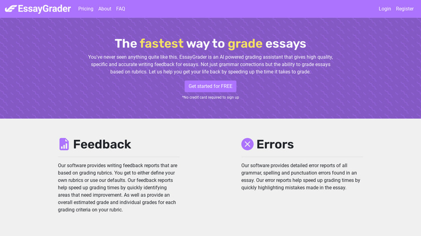 EssayGrader Landing Page
