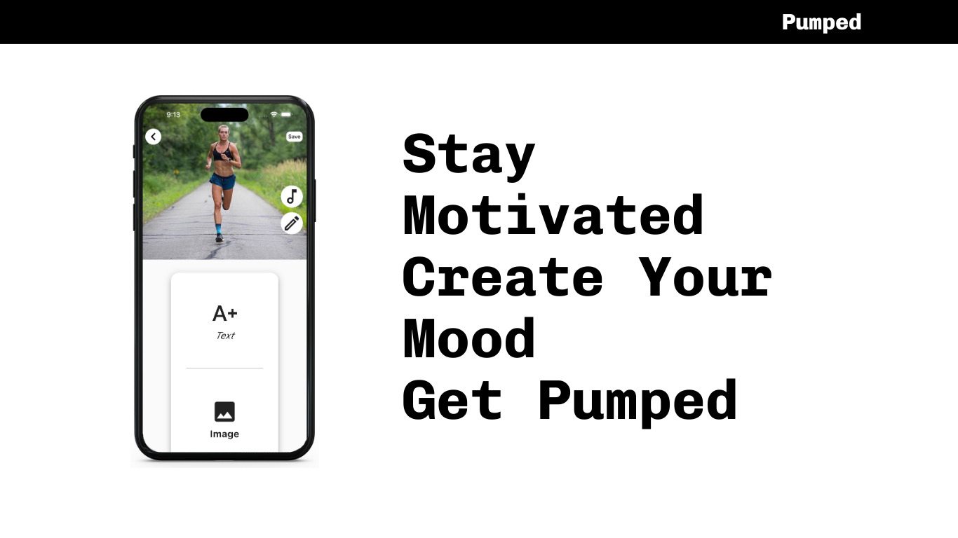 Pumped Motivation Landing page