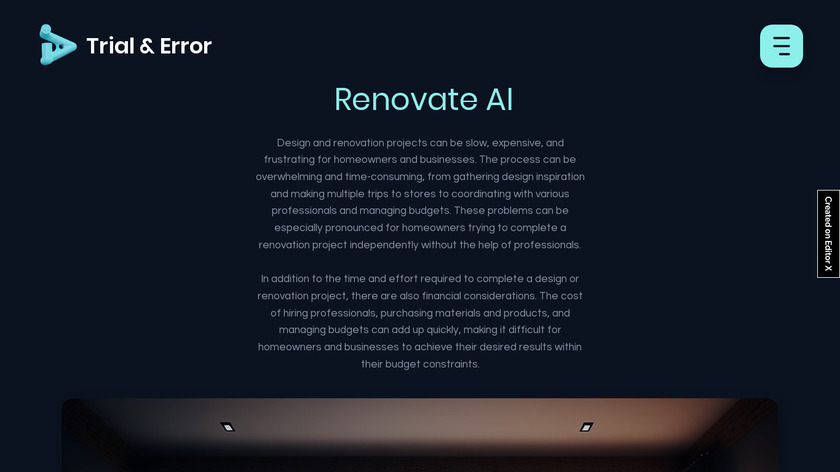 Renovate AI Landing Page