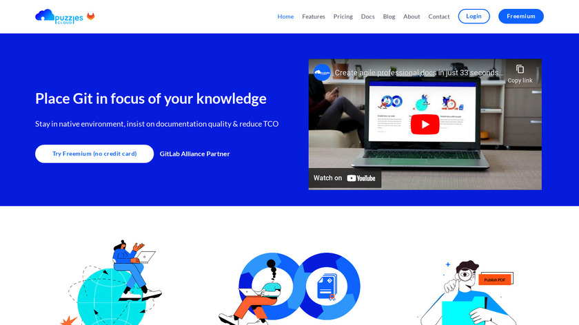 PuzzlesCloud Landing Page