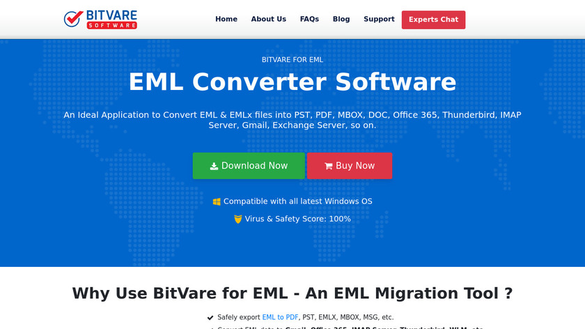BitVare for EML Landing Page